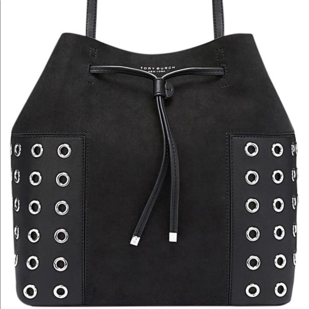 Tory Burch Grommet drawstring tote